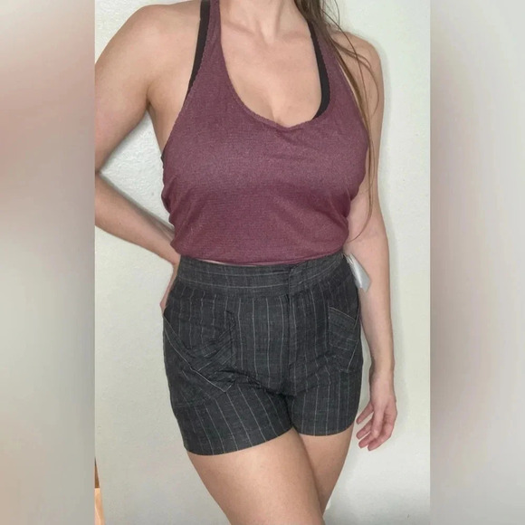 NWT Alice + Olivia Pinstripe Shorts Size 8 - Picture 3 of 10